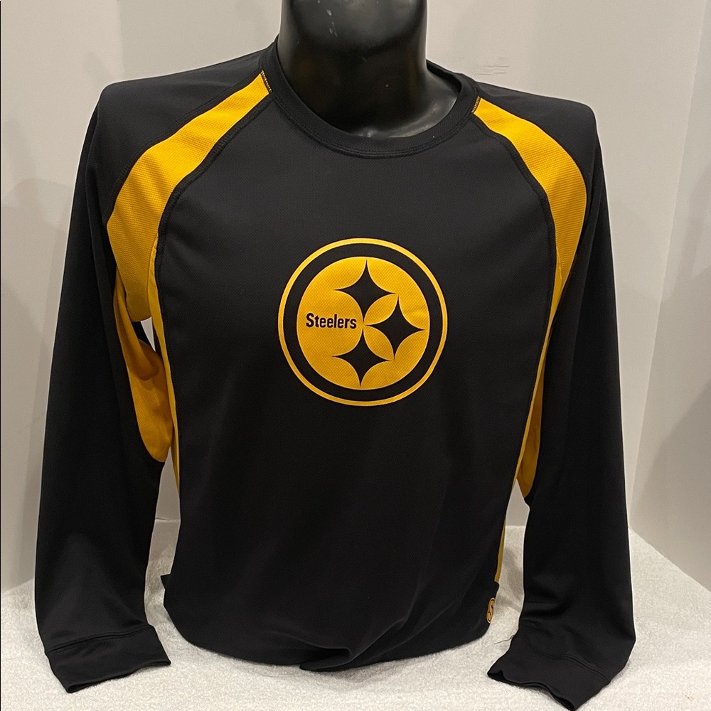 Unisex NFL Pittsburgh Steelers Black and Gold Long Sleeve